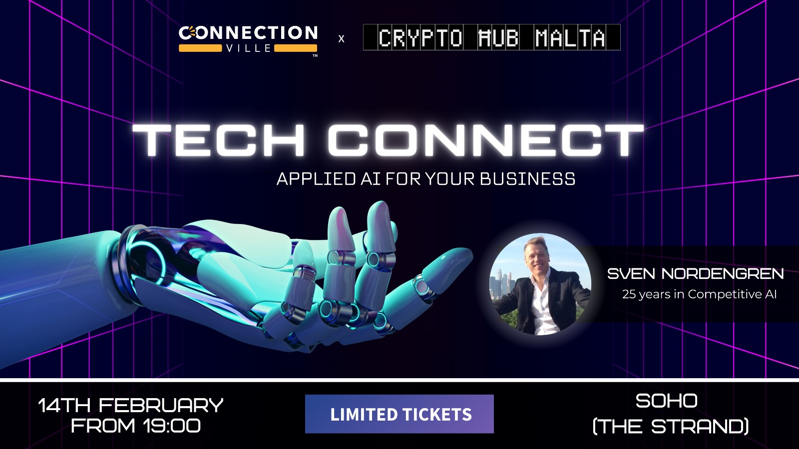 Tech Connect – Applied AI for your Business from 2024-02-14 in Crypto Hub Malta